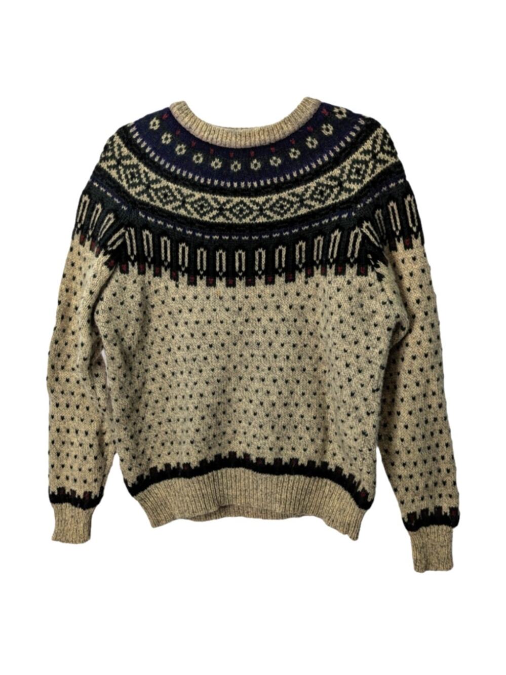 Vintage Y2K Woolrich Fair Isle Wool Sweater Unisex Apres Ski